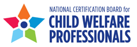 The National Certification Board of Child Welfare Professionals professional logo represents their Breakfast/Break Sponsor status with the National Center for Community-Based Child Welfare. 